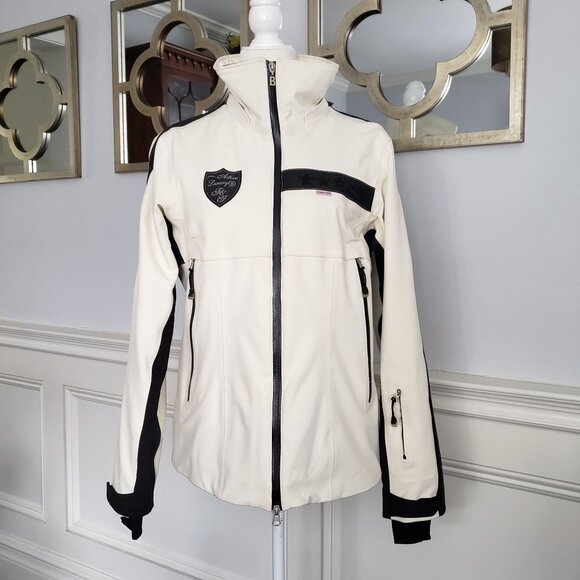 Bogner Fire + Ice Womens Ski Snowboard Jacket White Black Thinsulate Waterproof - Picture 7 of 15